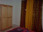 The room with double bed